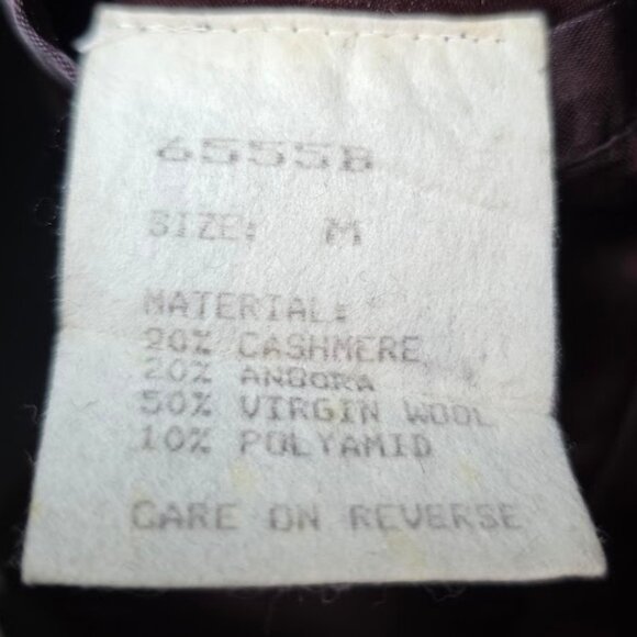 Vintage Saisumi Cashmere Angora and Wool Coat M - Picture 10 of 11